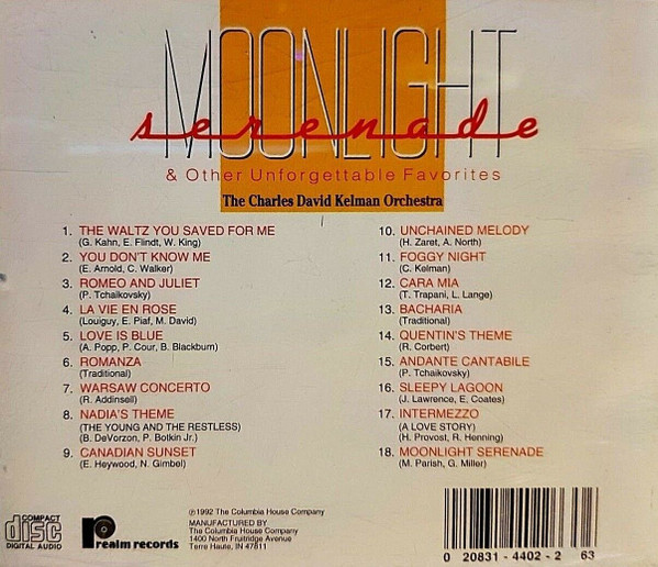last ned album The Charles David Kelman Orchestra - Moonlight Serenade Other Unforgettable Favorites