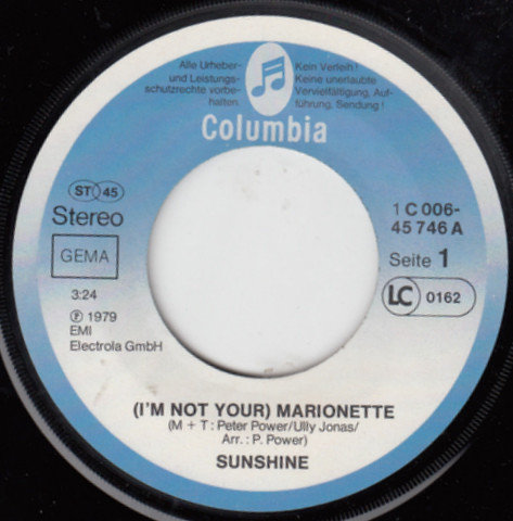 lataa albumi Sunshine - Im Not Your Marionette