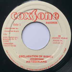 Abyssinians / Sound Dimension – Declaration Of Rights