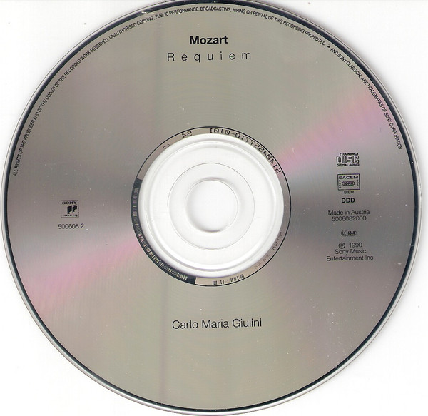descargar álbum Mozart Carlo Maria Giulini - Requiem