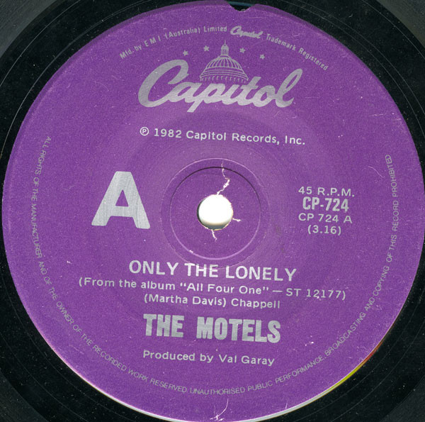 The Motels – Only The Lonely (1982, Vinyl) - Discogs