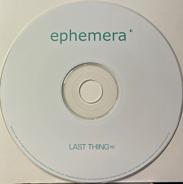 descargar álbum Ephemera - Last Thing EP