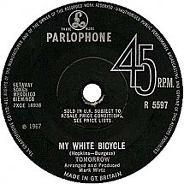 Tomorrow – My White Bicycle (1967, Push-Out Centre, Vinyl) - Discogs