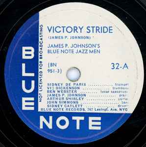 James P. Johnson's Blue Note Jazz Men – After You've Gone / Joy 