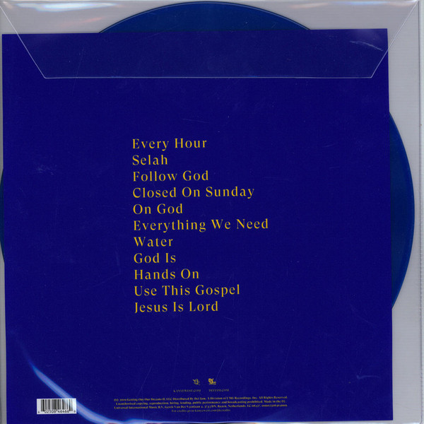 Kanye West – Jesus Is King (2020, Blue Translucent, Vinyl