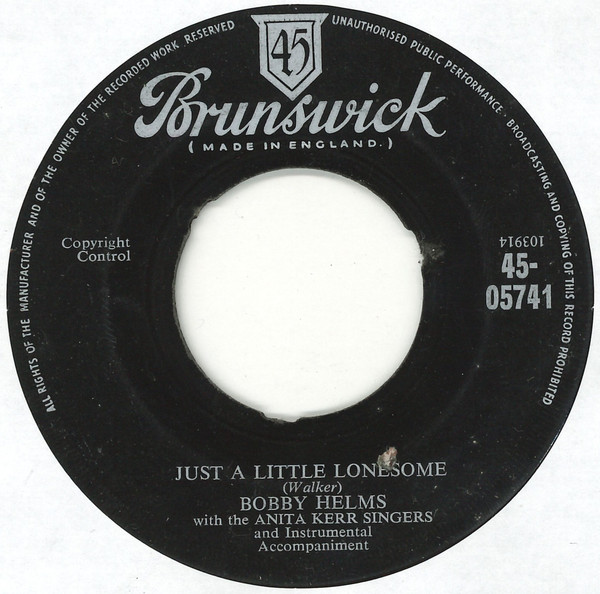 lataa albumi Bobby Helms With The Anita Kerr Singers - Just A Little Lonesome