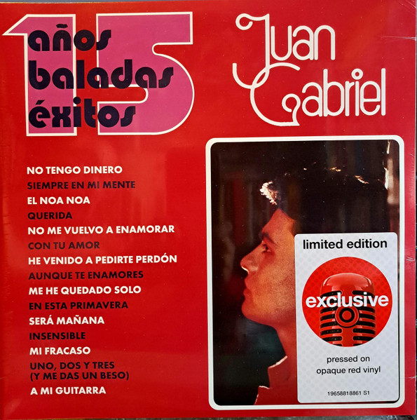 Juan Gabriel – 15 Años Baladas Exitos (2023, Red, Vinyl) - Discogs