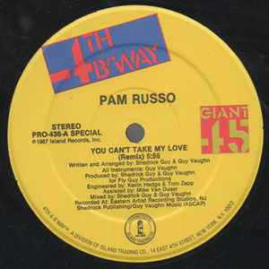 Pam Russo - You Can't Take My Love (Remix) album cover