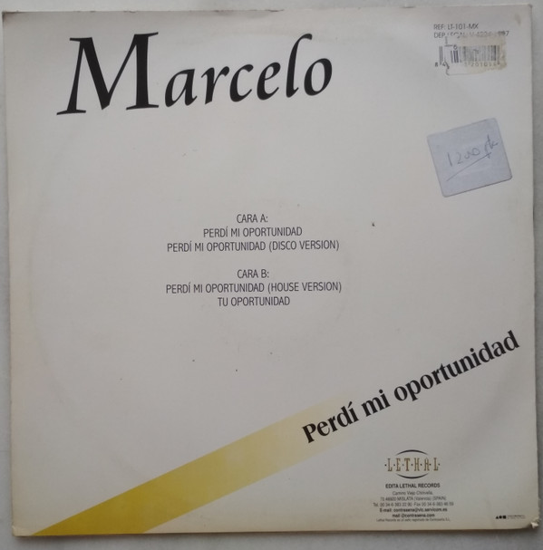 Album herunterladen Marcelo - Perdi Mi Oportunidad