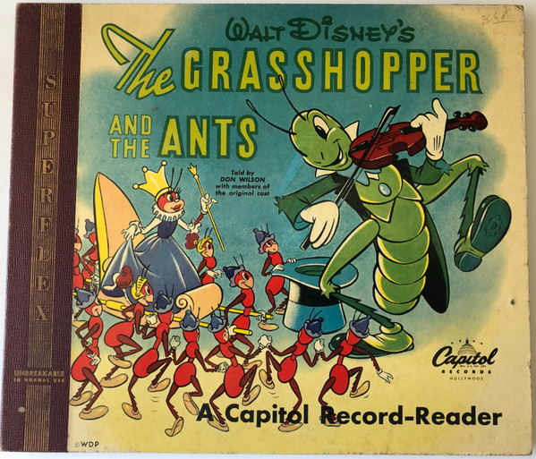 Alan Livingston, Billy May, Don Wilson – Walt Disney's The Grasshopper And  The Ants (1949, Vinyl) - Discogs