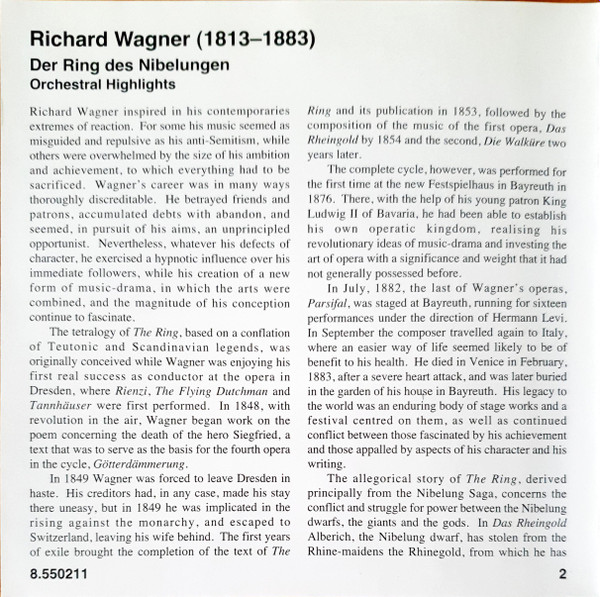 ladda ner album Wagner, Uwe Mund, Slovak Radio Symphony Orchestra - The Ring Orchestral Hightlights