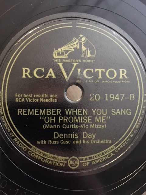 baixar álbum Dennis Day With Russ Case And His Orchestra - You Keep Coming Back Like A Song Remember When You Sang Oh Promise Me