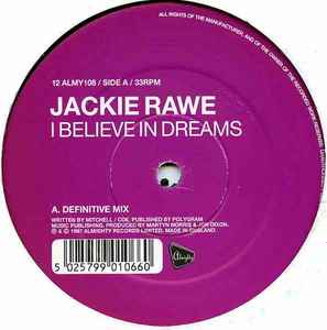 Portada de album Jackie Rawe - I Believe In Dreams
