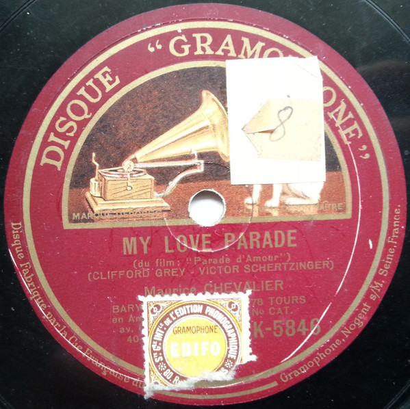 descargar álbum Maurice Chevalier - My Love Parade Nobodys Using It Now