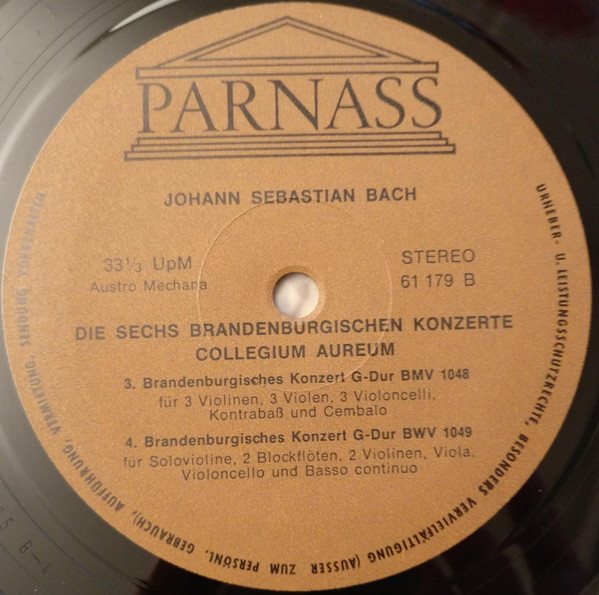 lataa albumi Johann Sebastian Bach, Collegium Aureum - Die Sechs Brandenburgischen Konzerte