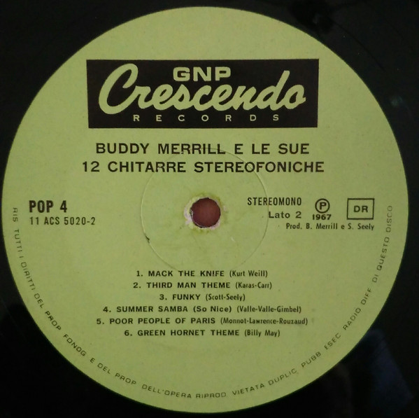 descargar álbum Buddy Merrill - Buddy Merrill E Le Sue 12 Chitarre Stereofoniche