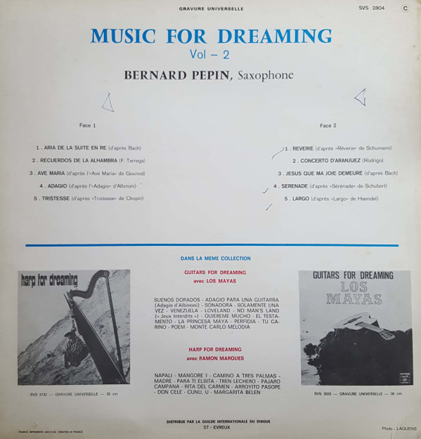 descargar álbum Bernard Pépin - Music For Dreaming Vol2