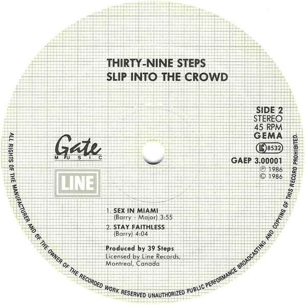 39 Steps - Slip Into The Crowd | Gate Records (GAEP 3.00001 E) - 4