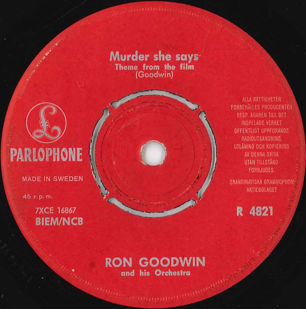 last ned album Ron Goodwin And His Orchestra - Murder She Says
