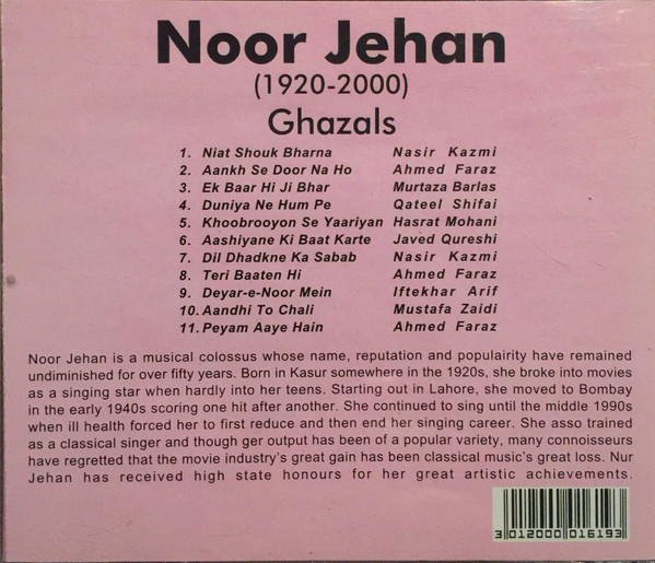 lataa albumi Noor Jehan - Noor Jehan 1920 2000 Ghazals