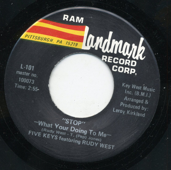 Five Keys Featuring Rudy West – Stop What Your Doing To Me 