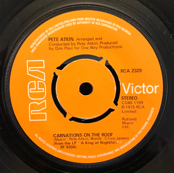 Album herunterladen Pete Atkin - Carnations On The Roof