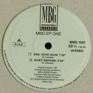 MBG - EP One album cover