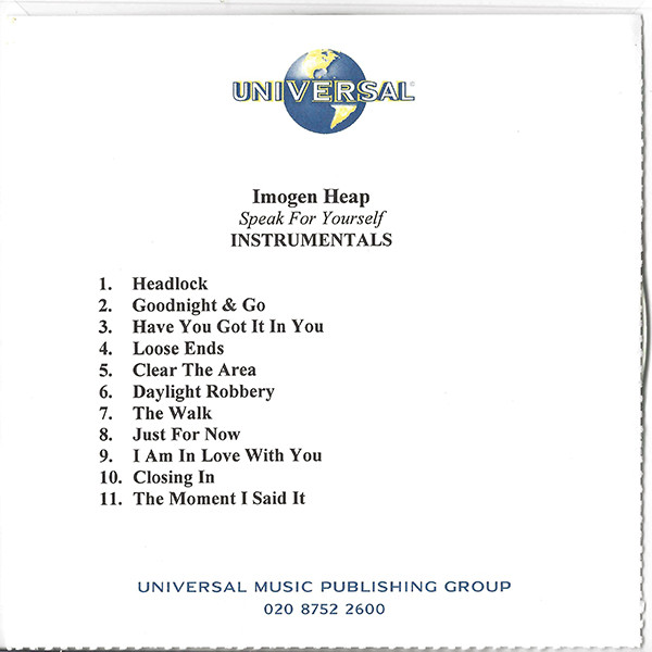 Imogen Heap – Hide And Seek (2005, CDr) - Discogs