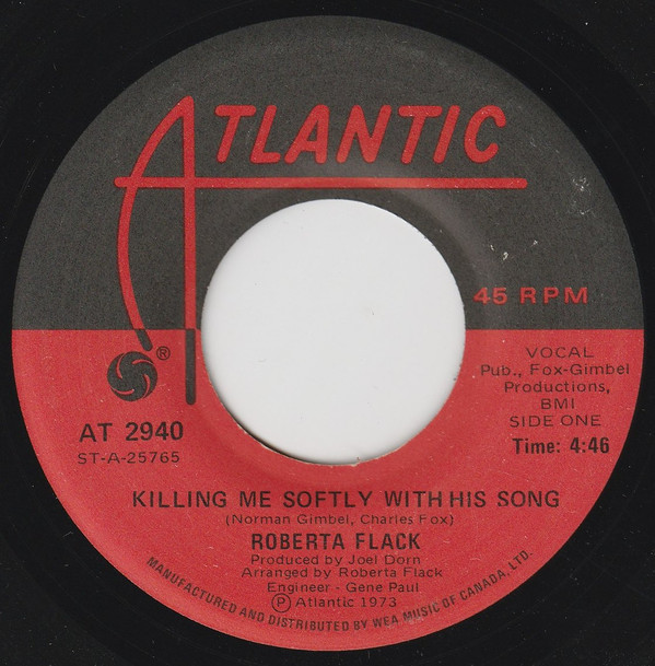 Roberta Flack - Killing Me Softly With His Song | Atlantic (AT 2940) - main