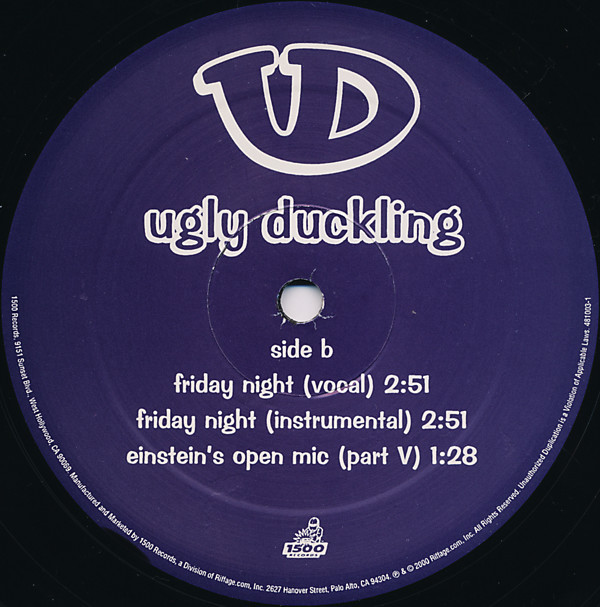 télécharger l'album Ugly Duckling - I Did It Like This Friday Night