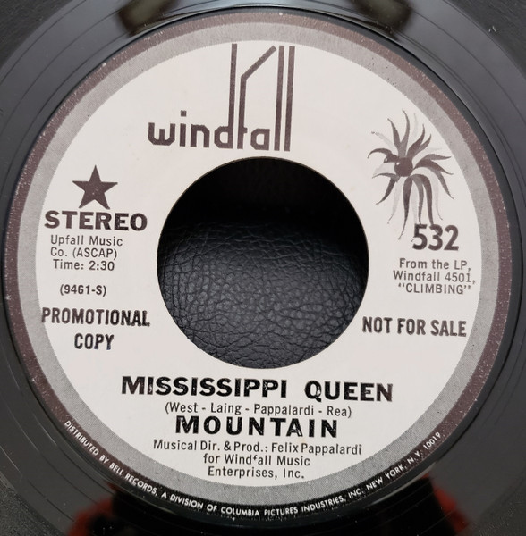 Mountain – Mississippi Queen (1970, Vinyl) - Discogs