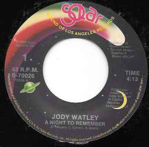 Jody Watley - A Night To Remember album cover