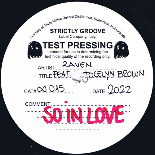 Raven Featuring Jocelyn Brown – So In Love (1984, Vinyl) - Discogs