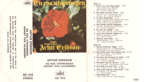 Album herunterladen Artur Erikson - En Ros Utsprungen
