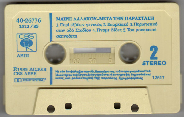 last ned album Μαίρη Δαλάκου Και Οι Έπσιλον - Μετά Την Παράσταση