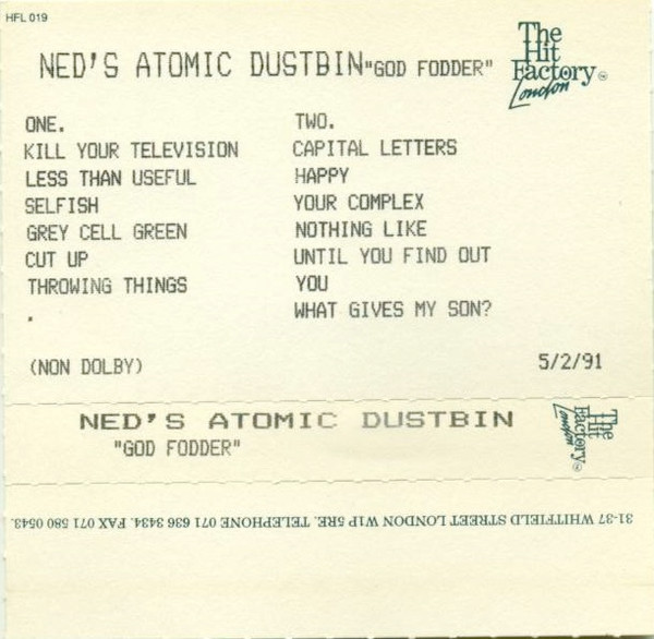 Ned's Atomic Dustbin - God Fodder | Releases | Discogs
