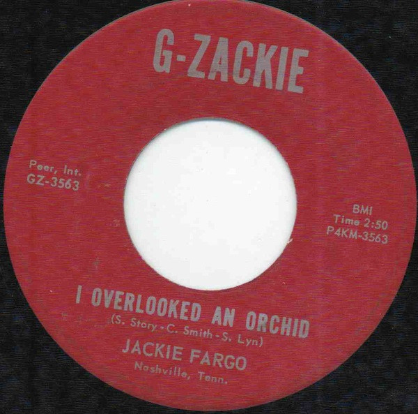 baixar álbum Jackie Fargo - I Overlooked An Orchid