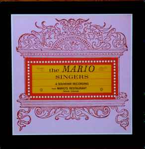 The Mario Singers - A Souvenir Recording album cover