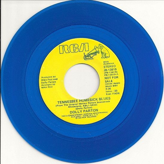 Dolly Parton – Tennessee Homesick Blues (1984, Blue, Vinyl) - Discogs