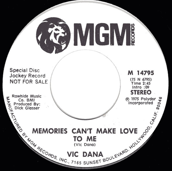 lataa albumi Vic Dana - Memories Cant Make Love To Me