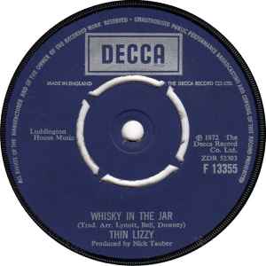 Thin Lizzy - Whisky In The Jar album cover