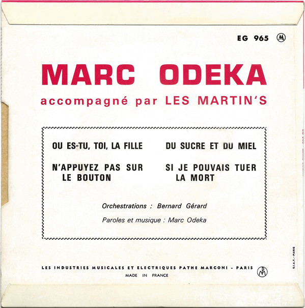 lataa albumi Marc Odeka - Du Sucre Et Du Miel
