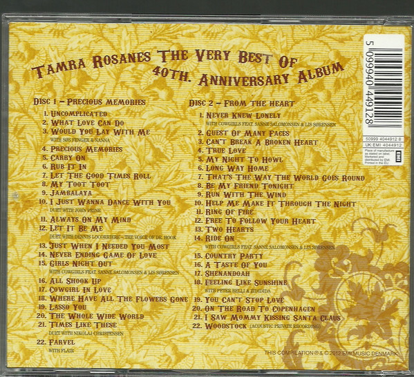 lataa albumi Tamra Rosanes - The Very Best Of 40th Anniversary Album
