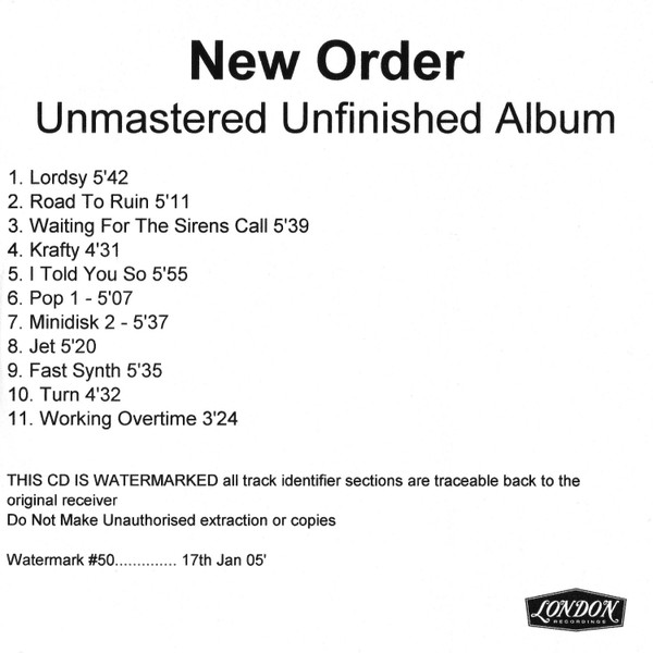 New Order - Waiting For The Sirens' Call | Releases | Discogs