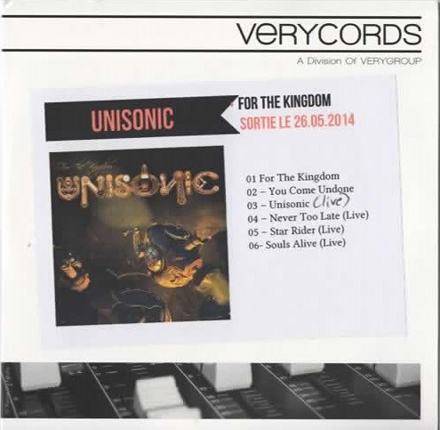 FOR THE KINGDOM UNISONIC EP CD SEALED $2.99 S&H Michael Kiske Kai Hansen 