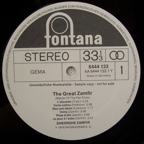 télécharger l'album Gheorghe Zamfir - The Great Zamfir