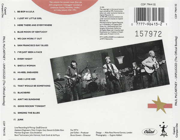 baixar álbum Paul McCartney - Unplugged The Official Bootleg