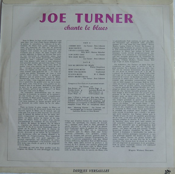 lataa albumi Joe Turner - Chante Le Blues