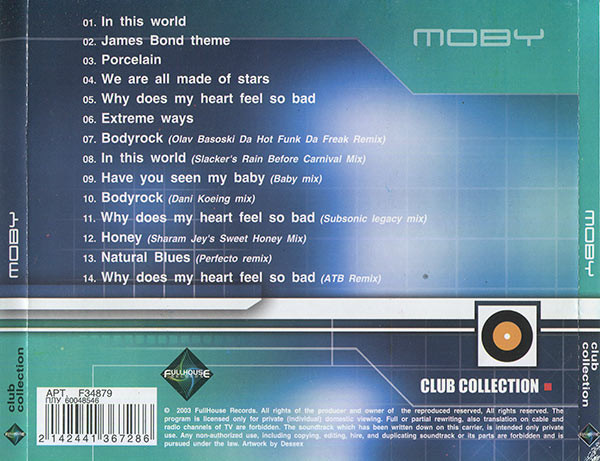 ladda ner album Moby - Club Collection