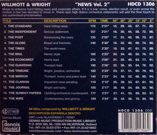 ladda ner album Willmott & Wright - News Vol 2